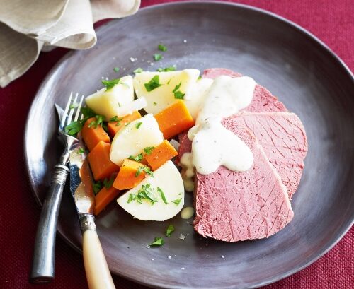 Recipe: Corned Beef with White Sauce corned_beef