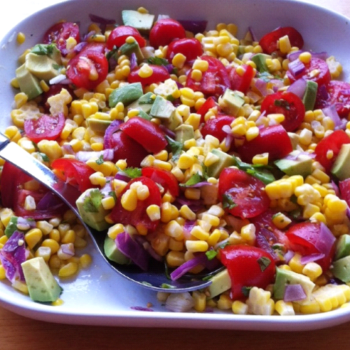 Recipe: Corn, Tomato & Avocado Salad Corn Tomato Avocado Salad