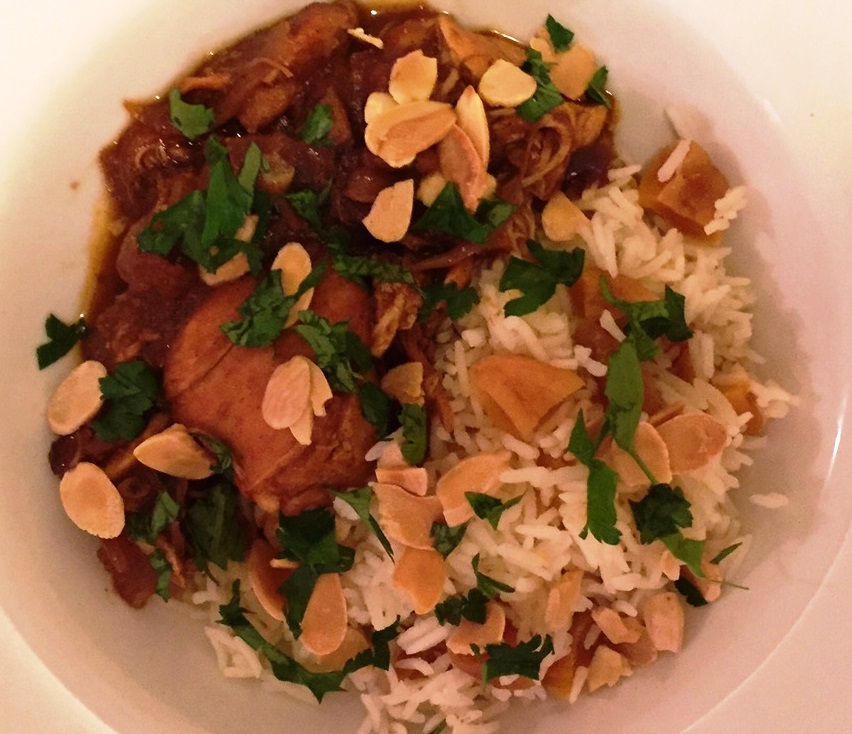 Moroccan Chicken with Apricot Rice