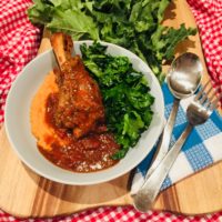Slow Cooked Lamb Shanks with Thyme & Balsamic Slow Cooked Lamb Shanks
