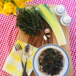 Chicken Livers with Thyme, Garlic & Leek Chicken Livers