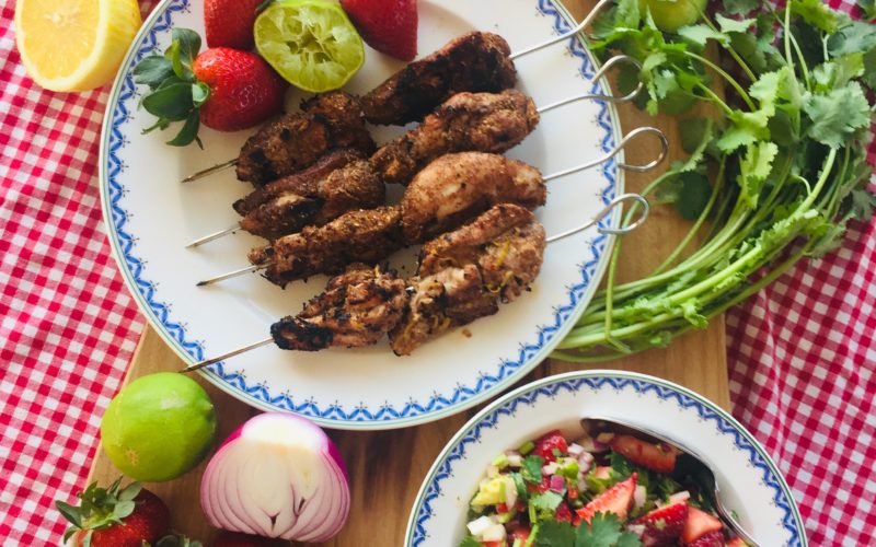 Spiced Chicken Kebabs Spiced Chicken Kebabs
