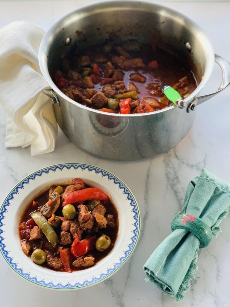 Spanish Pork with Green Olives The Yarn by The Free Range Butcher