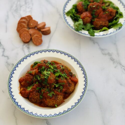 Pork and Chorizo Meatballs Pork Chorizo Meatballs