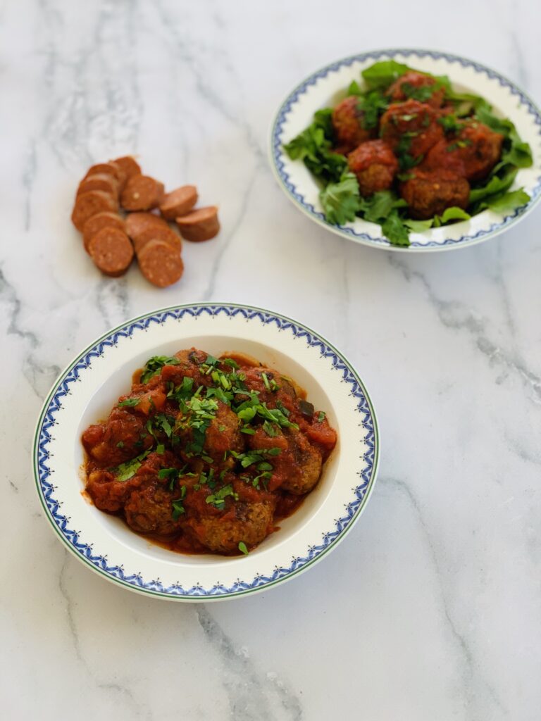 Pork and Chorizo Meatballs The Yarn by The Free Range Butcher