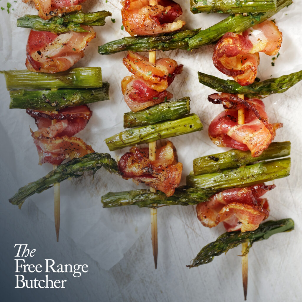 Bacon Asparagus Skewers The Yarn by The Free Range Butcher
