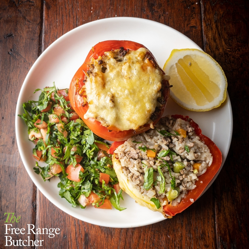 Capsicums Stuffed with Savoury Mince The Yarn by The Free Range Butcher
